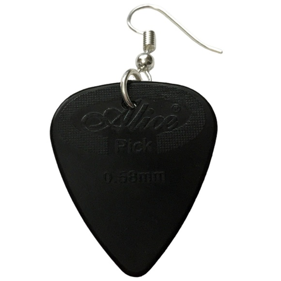 π
ΊHAND Crafted Drop Earrings When Pigs Can Fly Repurposed Guitar Picks - Picture 4 of 6